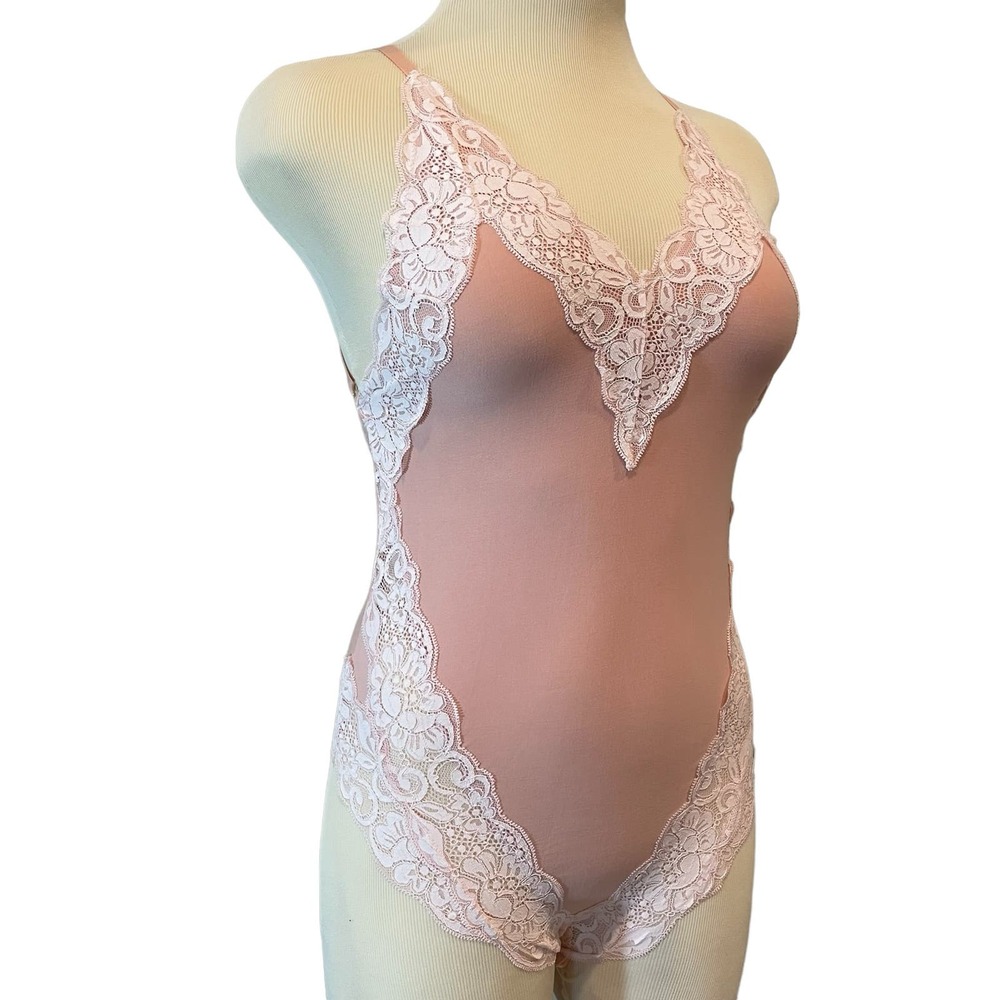 HAH Back Off Bodysuit Copper Rose NWT Coquette Sexy Romantic - Picture 3 of 6